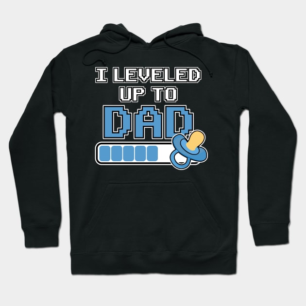 Leveled up to Dad Daddy Father Gift Birth Pregnant Hoodie by Kuehni